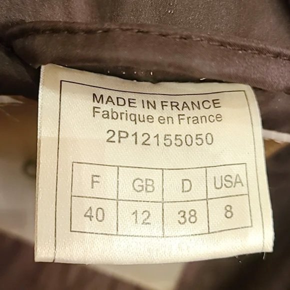 Christian Dior Vintage Winter Jacket in Chestnut Brown with Fur Trim size 40 / 8 - Picture 13 of 15